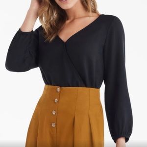 Vetta The Gathered Sleeve Wrap Top